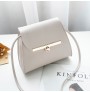 Solid stitching PU leather handbag