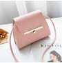 Solid stitching PU leather handbag