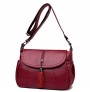 Elegant soft leather cross-body bag