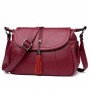 Elegant soft leather cross-body bag