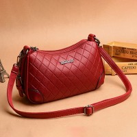 Double layer imitation leather multi-functional shoulder bag