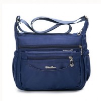 Casual multi-pocket lightweight shoulder bag