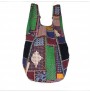 Ethnic canvas stitching bag