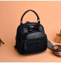 PU leather solid multi-functional shoulder bag