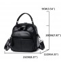 PU leather solid multi-functional shoulder bag