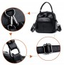 PU leather solid multi-functional shoulder bag