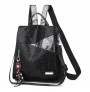 Burglar sequined backpack Oxford shoulder bag