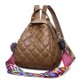 Quilted PU leather bag in diamond shape