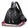 Quilted PU leather bag in diamond shape