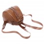 PU leather multi-pocket backpack