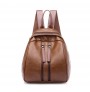 PU leather multi-pocket backpack