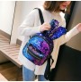 Rabbit ears sequined color shoulder bag