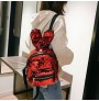 Rabbit ears sequined color shoulder bag