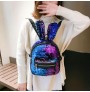 Rabbit ears sequined color shoulder bag