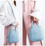 Artificial leather candy shoulder bag