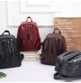 Retro casual backpack casual soft leather shoulder bag