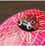 Cartoon leaf ladybug skin zipper wallet