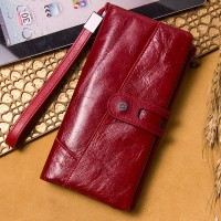 5.5 "9-slot leather wallet