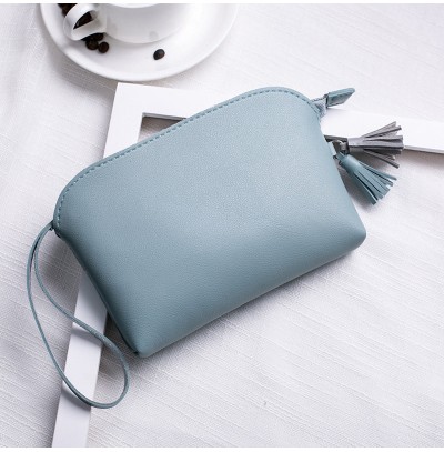 Pure color PU leather wallet