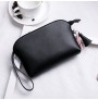 Pure color PU leather wallet