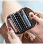 9-slot solid coin purse in polyurethane leather