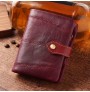 Leather antique seven-slot wallet