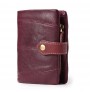 Leather antique seven-slot wallet