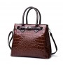 Crocodile skin imitation leather bag for lady